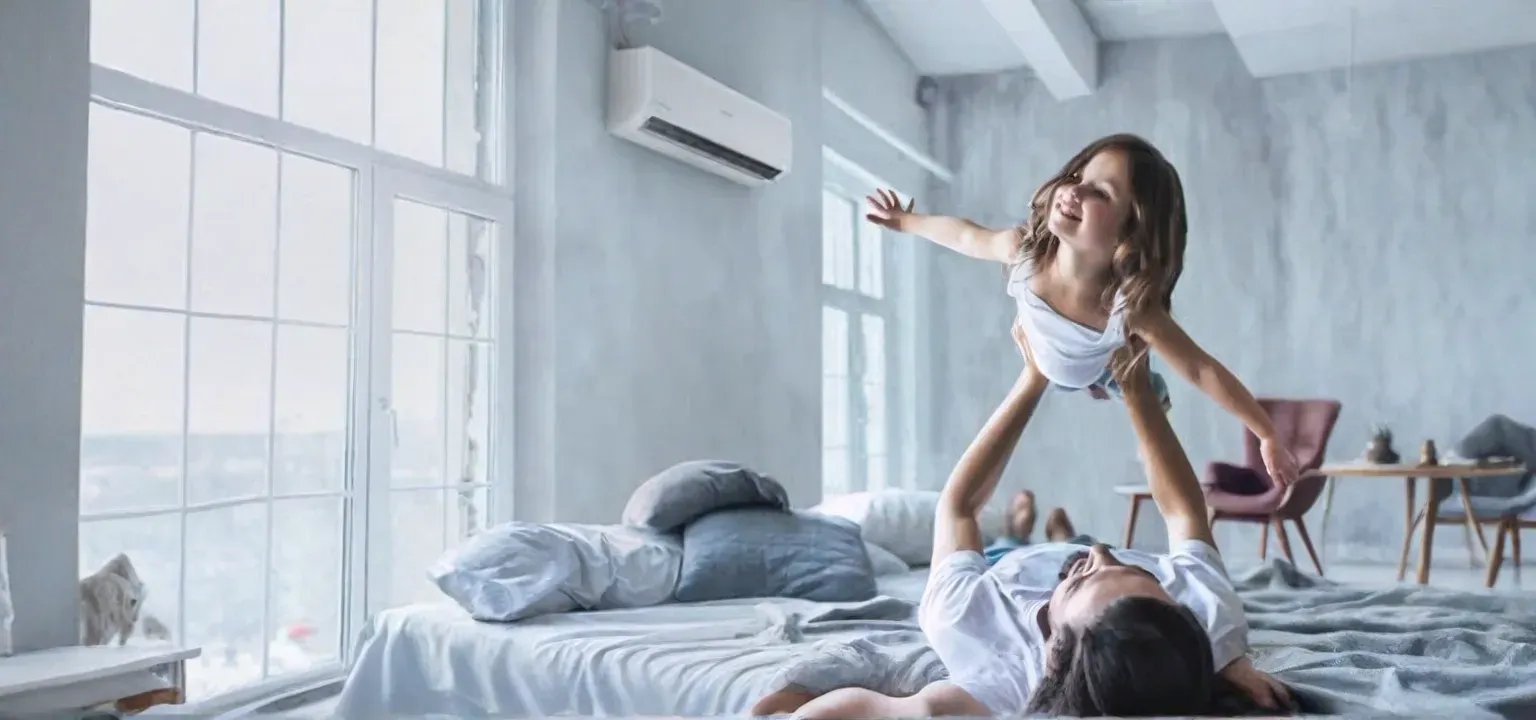 Sistema de climatización doméstica eficiente para mantener la temperatura ideal en casa.