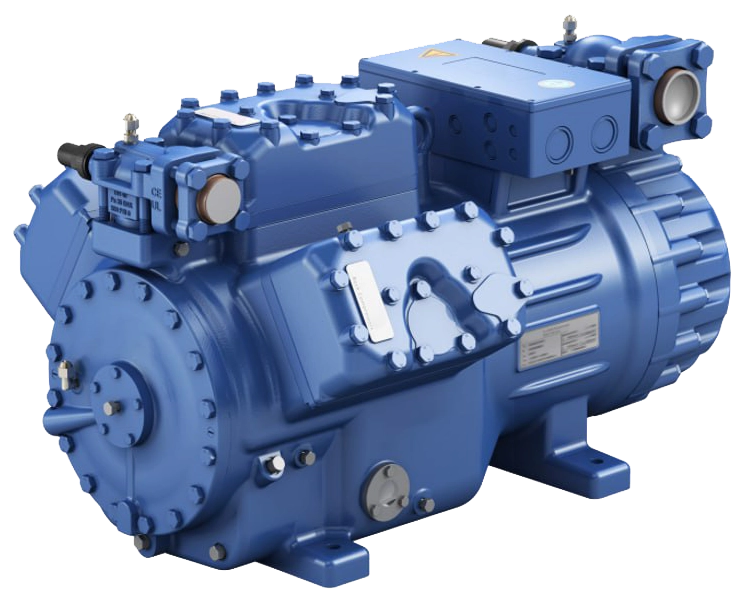 Compresor industrial utilizado en instalaciones de frío industrial en Valladolid y Castilla y León