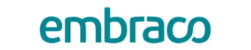 Logotipo de Embraco, fabricante de compresores de frío industrial y comercial en Valladolid y Castilla y León