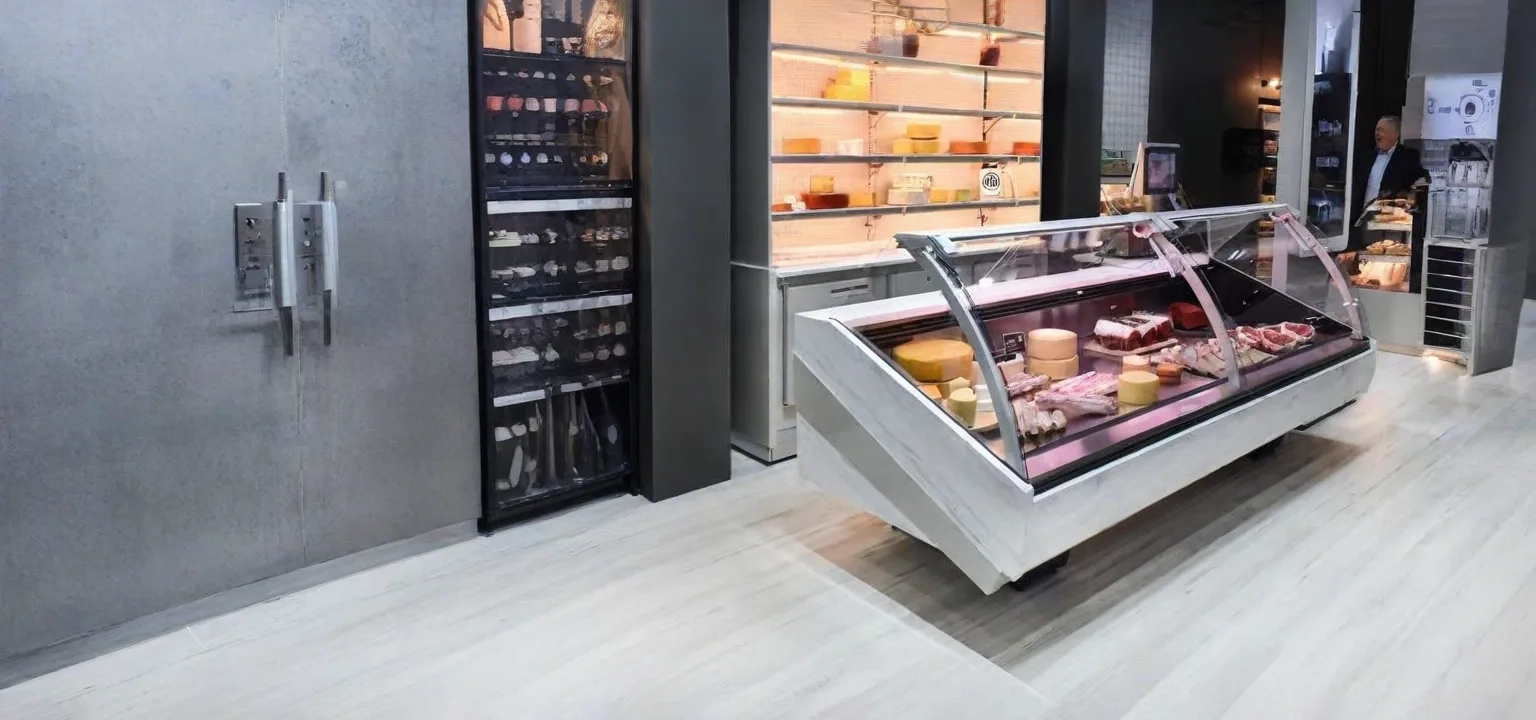 Instalación de refrigeración comercial en supermercados y tiendas para la correcta conservación de alimentos.