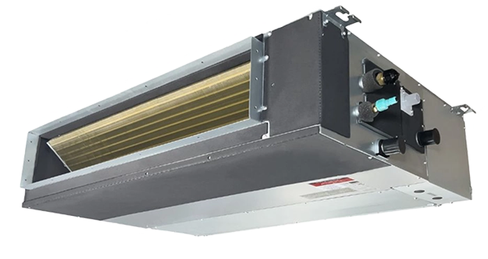 Equipo interior de climatización por conductos instalado en vivienda de Valladolid