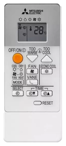 Mando a distancia del aire acondicionado Mitsubishi Electric MSZ HR 35 VFK WIFI con control inteligente en Valladolid y Castilla y León