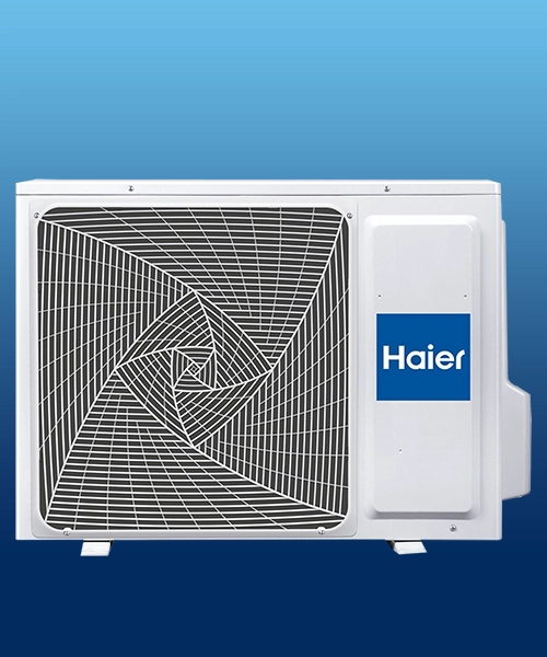 Unidad exterior del aire acondicionado Haier Geos R+ AS35RBAHRA-4 con refrigerante R32 y tecnología Inverter de alta eficiencia energética en Valladolid