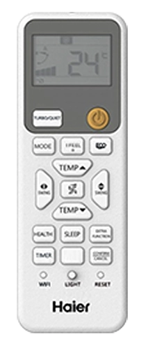 Mando a distancia del aire acondicionado Haier para controlar la climatización del hogar en Valladolid