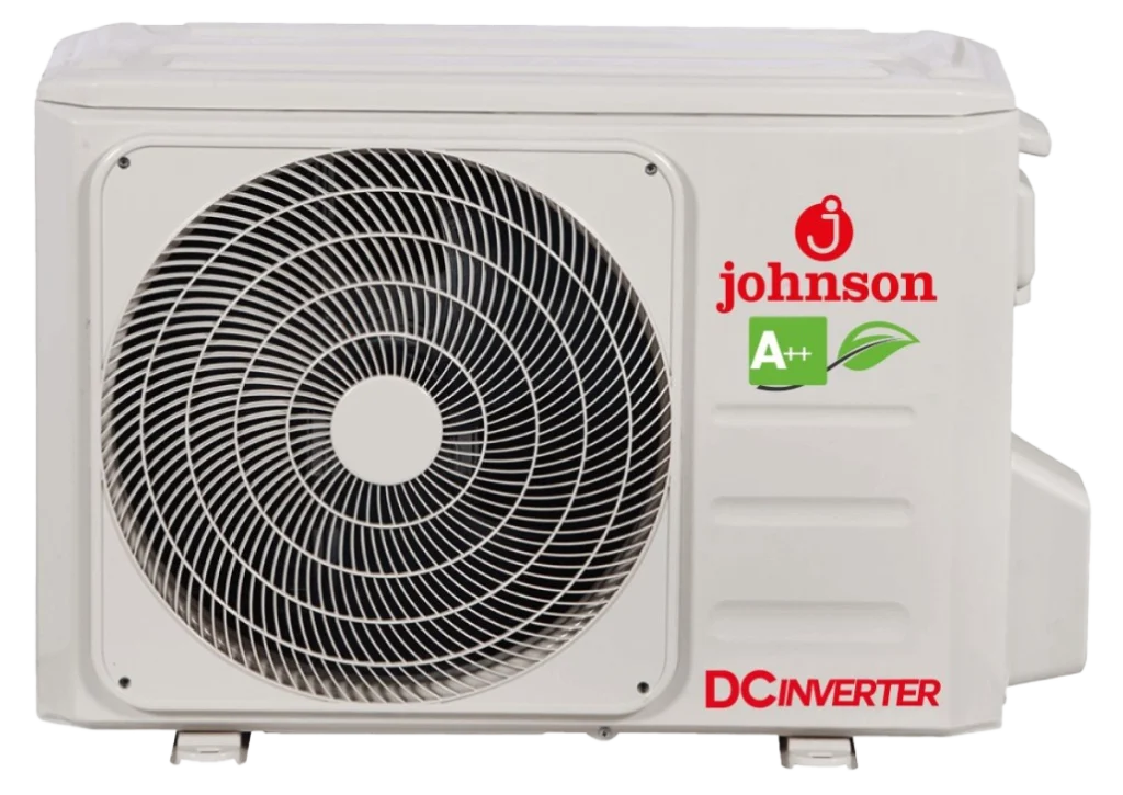 Unidad exterior del aire acondicionado Johnson K2-35K para climatización doméstica en Valladolid y Castilla y León