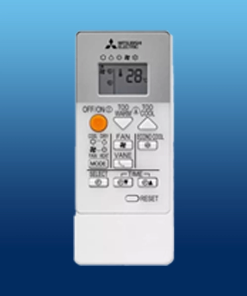 Mando a distancia del aire acondicionado Mitsubishi Electric MSZ-HR35VFK WIFI, con funciones avanzadas y control WiFi MELCloud.