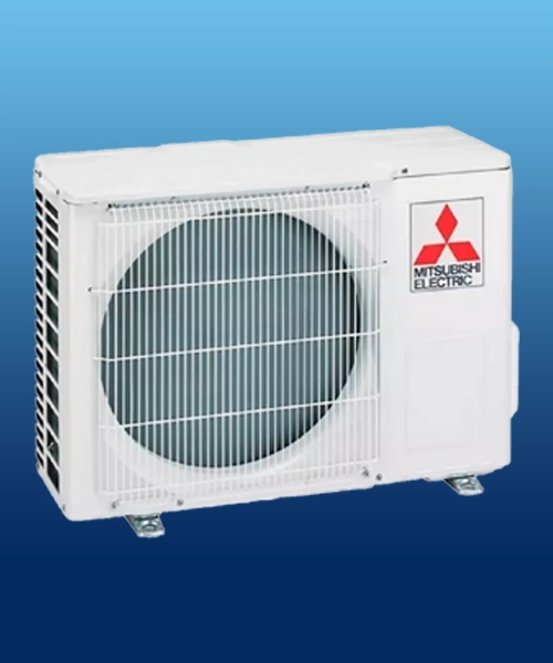 Unidad exterior del aire acondicionado Mitsubishi Electric MSZ-HR35VFK WIFI, con gas ecológico R32 y alta eficiencia energética.