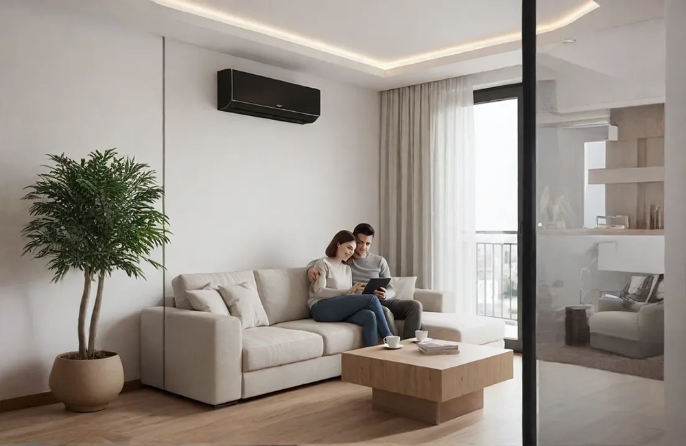 Aire acondicionado en Valladolid estilo split negro tendencia 2026