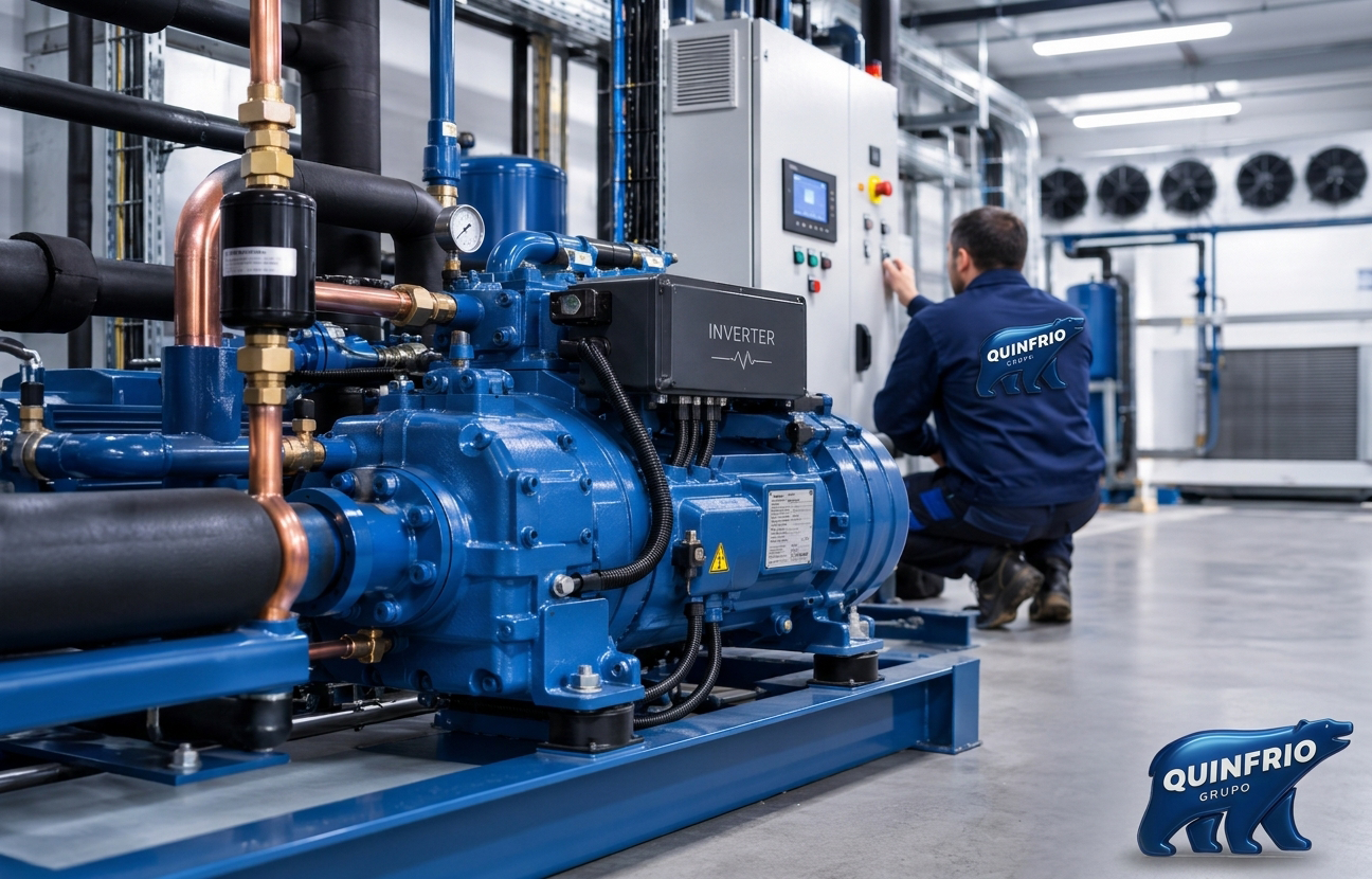 Compresores inverter para instalaciones de frío industrial en Valladolid de Grupo Quinfrio