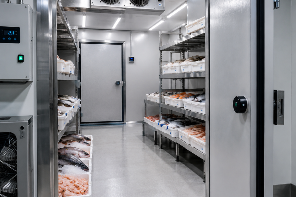 Cámara frigorífica industrial para pescadería instalada por Grupo Quinfrío en Valladolid.