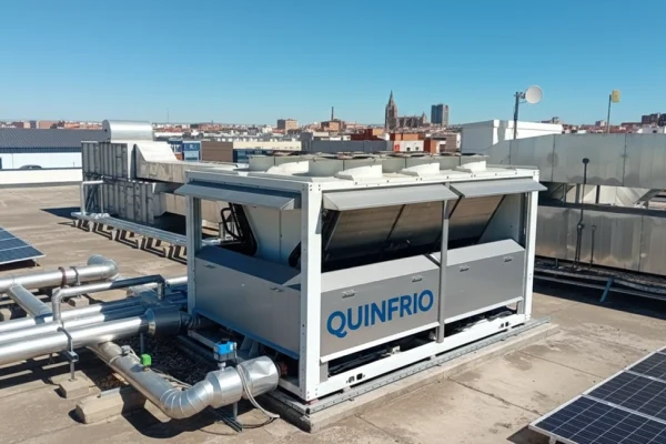Sistema de enfriadora industrial en Valladolid en sala técnica