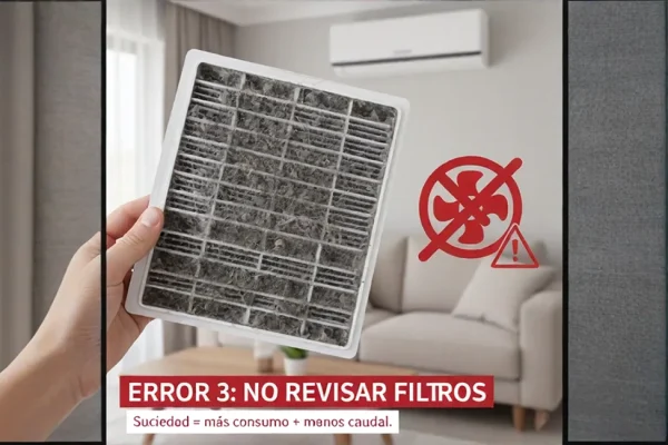 Filtros sucios que disparan la factura del aire acondicionado