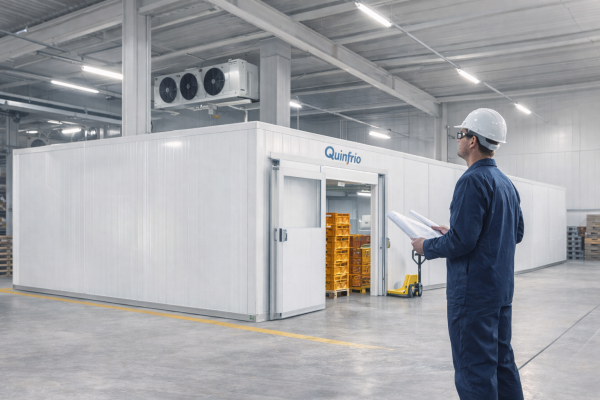 Instalación modular y flexible de cámara frigorífica industrial en nave industrial de Valladolid